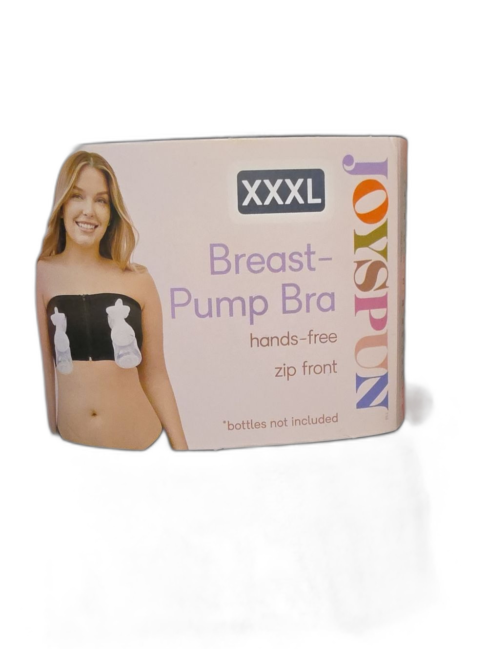 NWT Bundle Of Three -Joyspun XXXL Black Breast-Pump Bra - Hands-Free Zip Front